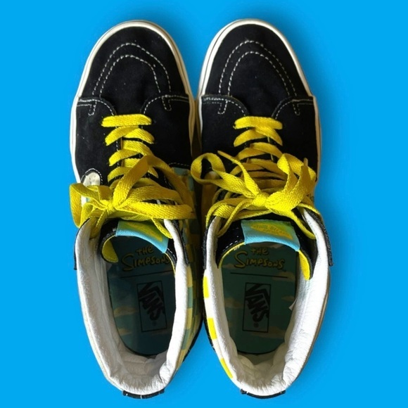 Vans The Simpsons Shoes High Tops Suede and Canvas Special Edition Size 8.5 Men - Picture 6 of 11